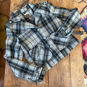 Ruff Hewn wool blend plaid jacket